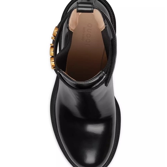 GUCCI Logo Trip Booties Size 38 - Picture 4 of 9